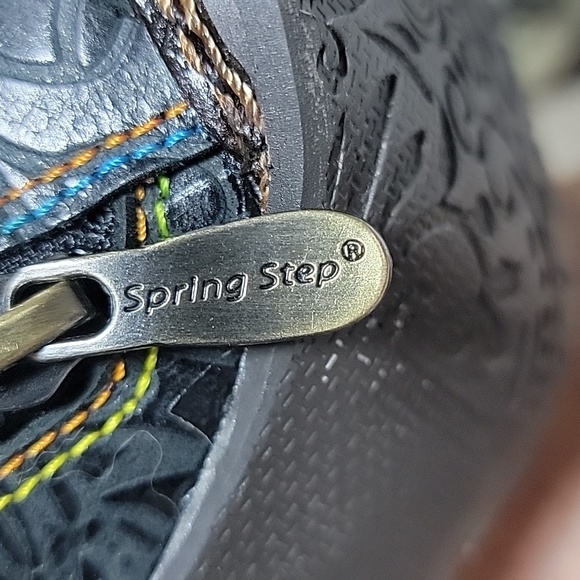 Womens Rare L’Artiste JULE leather boots sz. 8 Spring Step. Front lace, side zip - Picture 11 of 13